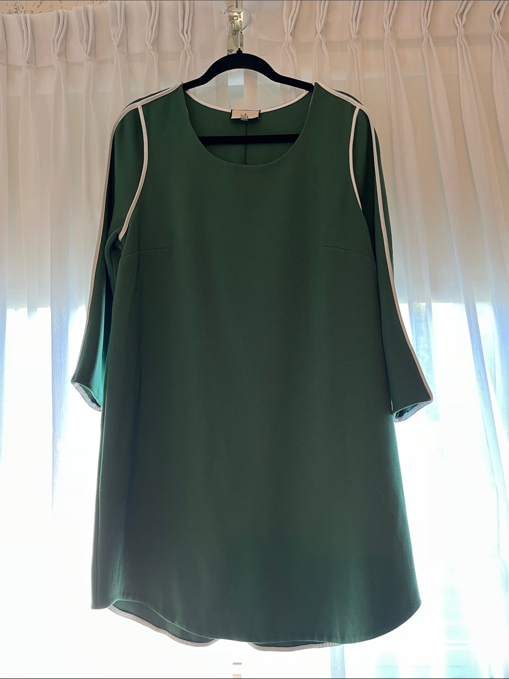 Tuckernuck Green dress with White Piping